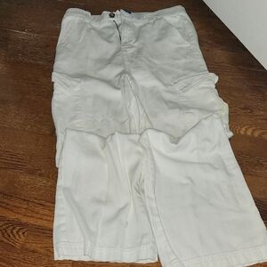 White Cargo Shorts